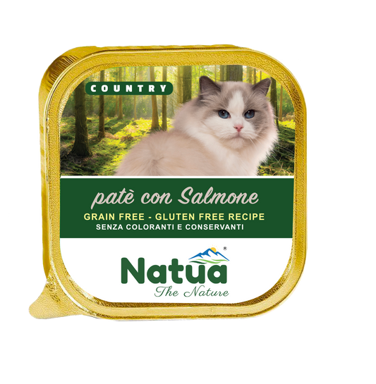 Natua Cat Country salmone 34x100 gr