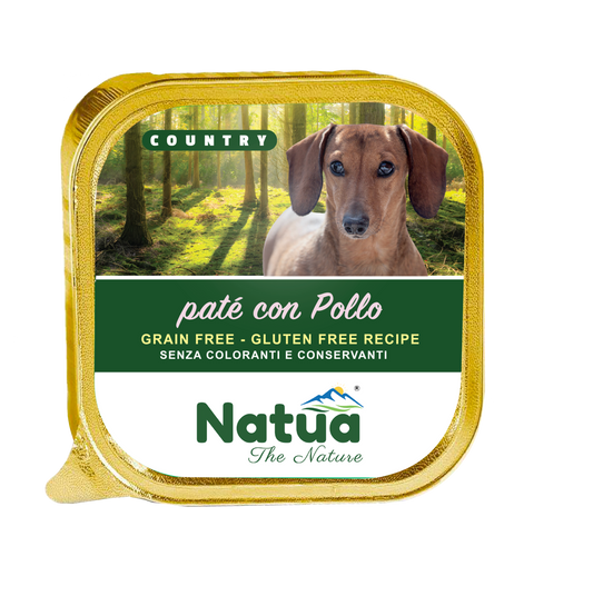 Natua Dog Country pollo 34x100 gr