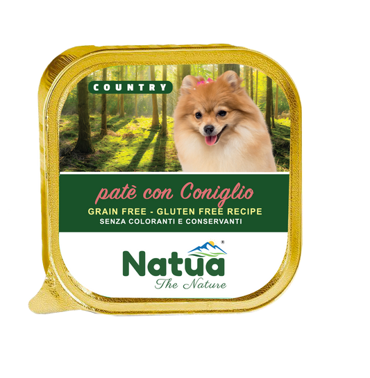 Natua Dog Country coniglio  34x100 gr