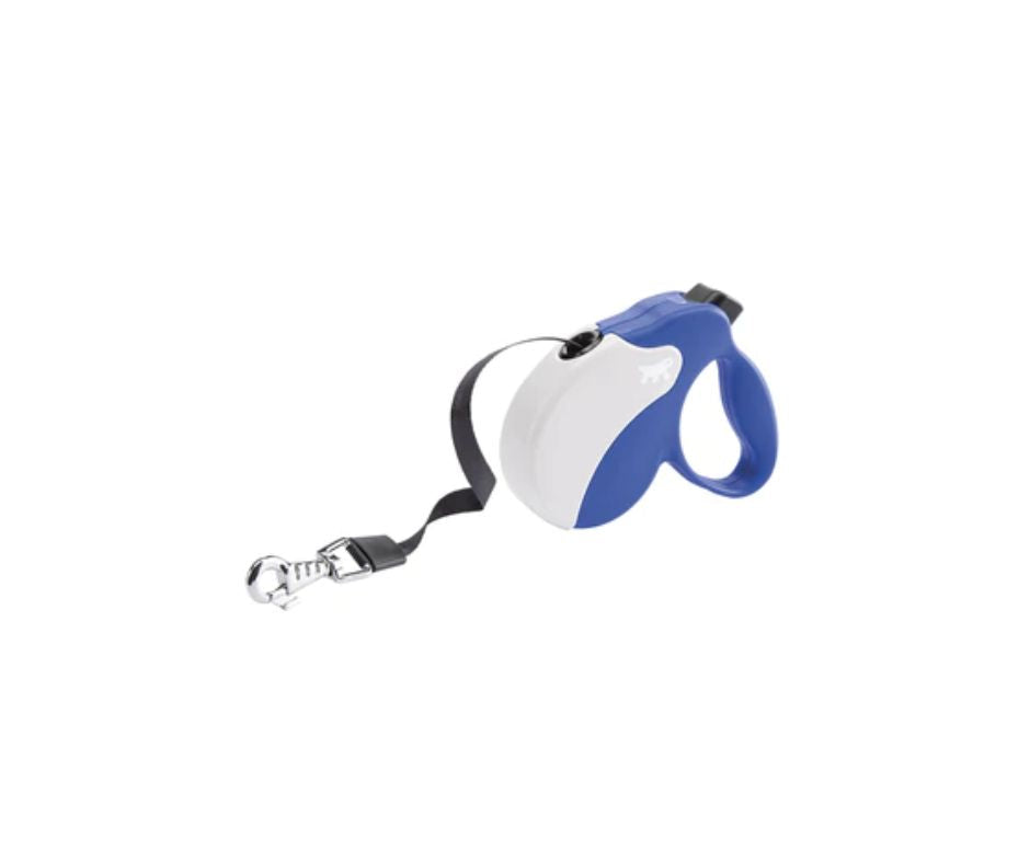 Ferplast Amigo Tape Blu/Bianco Guinzaglio per Cani Flexi Taglia S