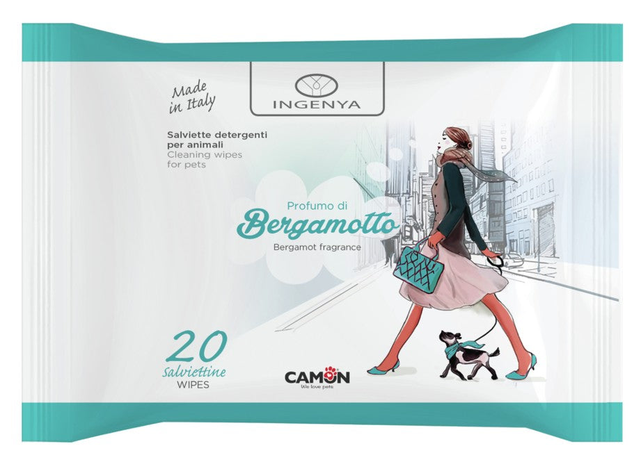 Salviette Ingenya - fragranza Bergamotto - 20 pz