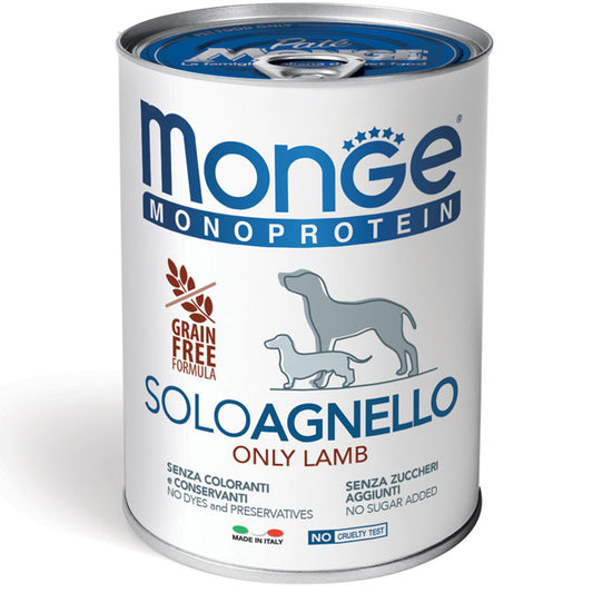 Monge Monoprotein Paté Solo Agnello 400 g
