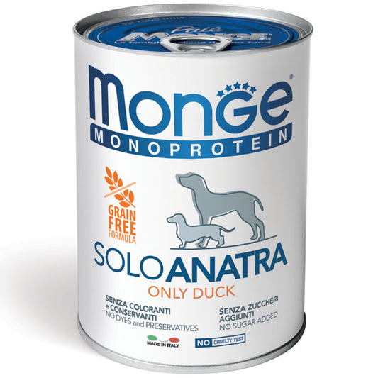 Monge Monoprotein Paté Solo Anatra 400 g
