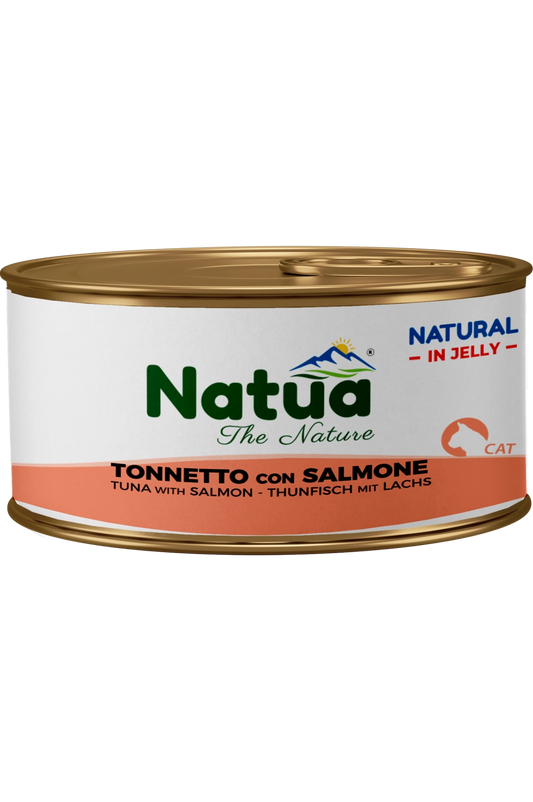 Natua Gatto in gelatina Tonnetto / Salmone 85 gr